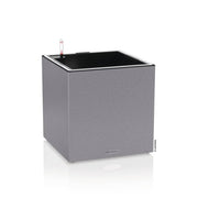 LECHUZA Jardinera CANTO Stone 40 LED Low ALL-IN-ONE gris 40x40 cm V6909 Vetonek