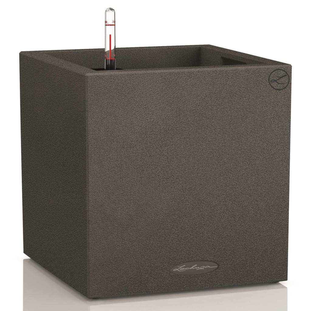 LECHUZA Macetero Canto Color Square 40 ALL-IN-ONE grafito 13722 V7227 Vetonek