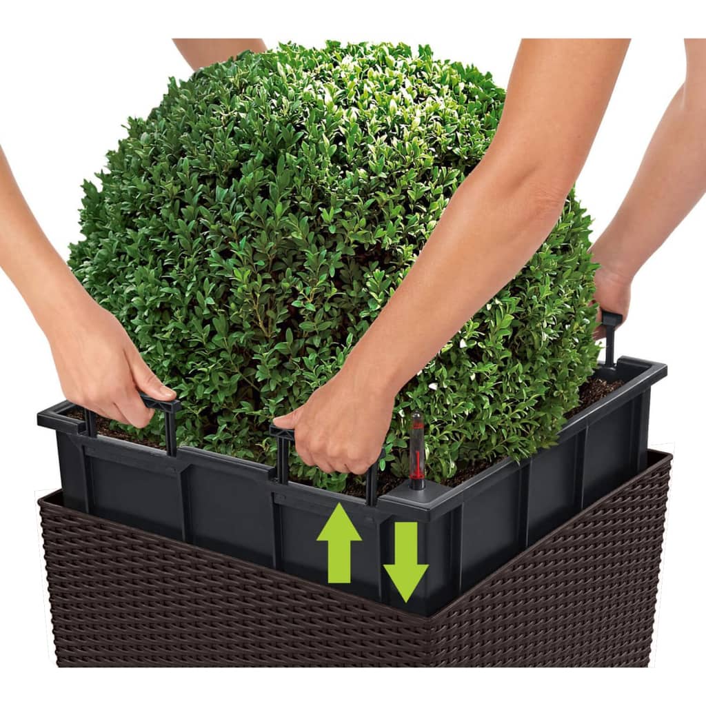 LECHUZA Macetero CUBE Cottage 40 ALL-IN-ONE color moca V3852 Vetonek