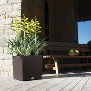 LECHUZA Macetero CUBE Cottage 40 ALL-IN-ONE color moca V3852 Vetonek