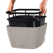 LECHUZA Jardinera BACINO Cottage ALL-IN-ONE marrón arena 30x30 cm V4583 Vetonek