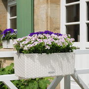 LECHUZA Jardinera BALCONERA Cottage 50 ALL-IN-ONE blanco V6006 Vetonek