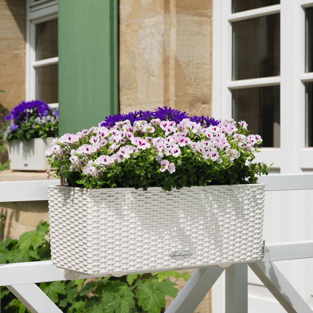 LECHUZA Jardinera BALCONERA Cottage 50 ALL-IN-ONE blanco V6006 Vetonek