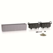LECHUZA Jardinera BALCONERA Stone 80 ALL-IN-ONE gris V6600 Vetonek