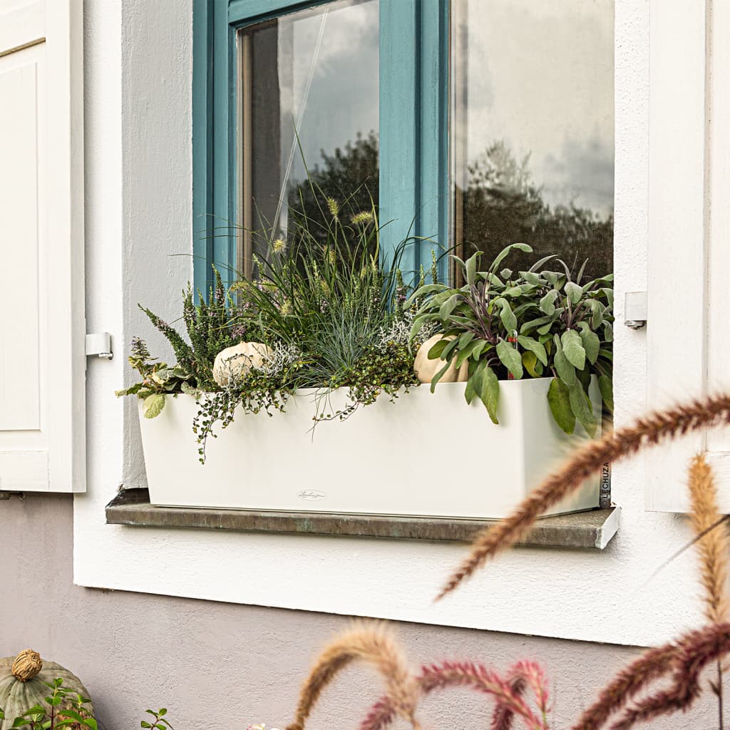 LECHUZA Macetero BALCONERA Color 80 ALL-IN-ONE blanco 15680 V6808 Vetonek