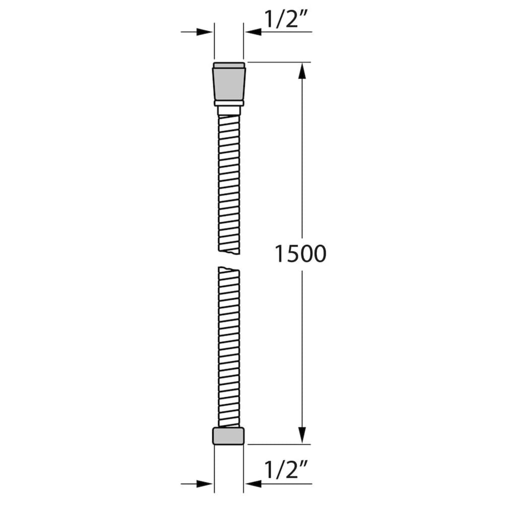 Tiger Flexo de ducha Ultrahose cromado 150 cm