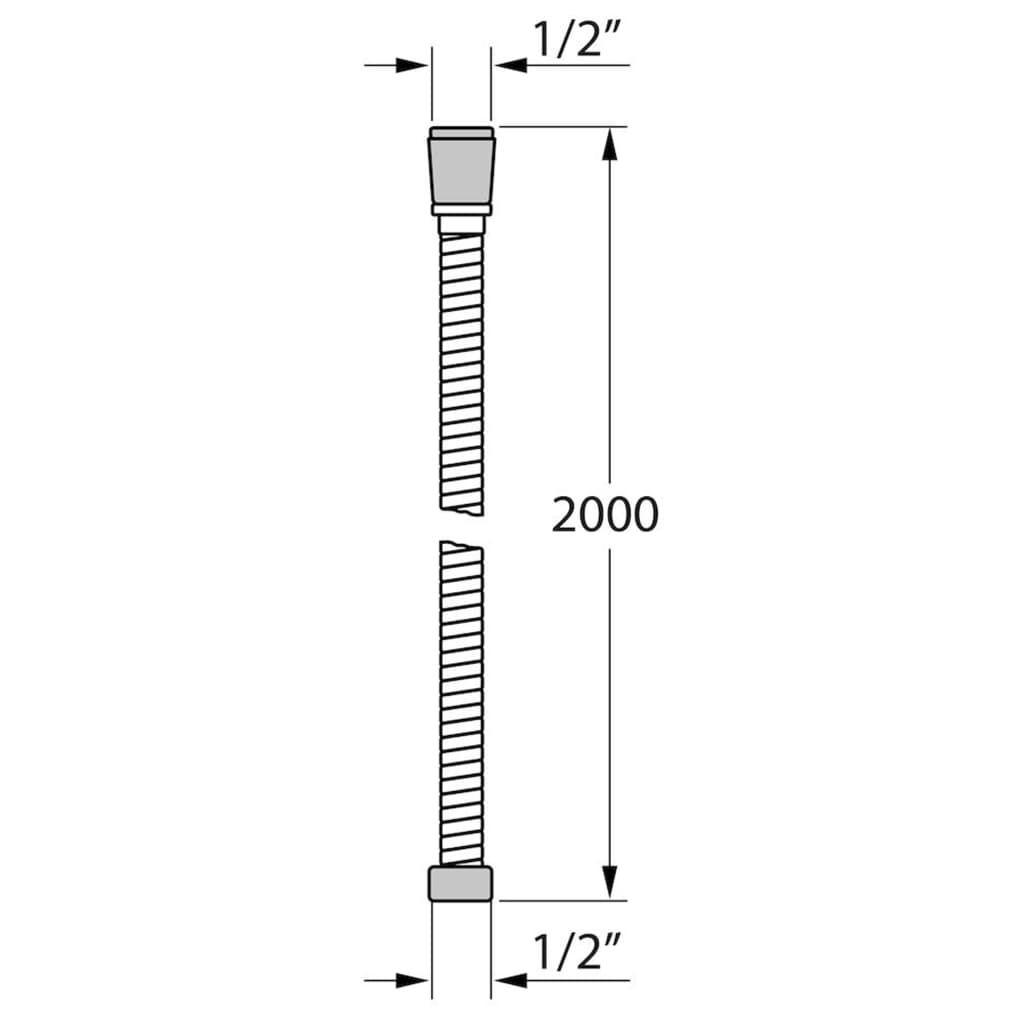 Tiger Flexo de ducha Ultrahose cromado 200 cm Tiger