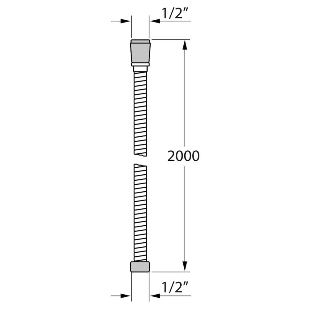 Tiger Flexo de ducha Fluxhose cromado 200 cm Tiger