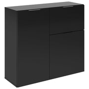 Cómoda con cajón y puertas negro 89,1x31,7x81,3 cm v6382 Vetonek