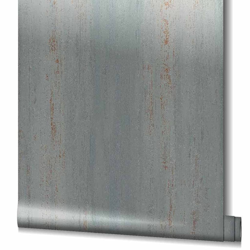 Noordwand Papel de pared Topchic Stripes Effect gris metalizado vidaXL