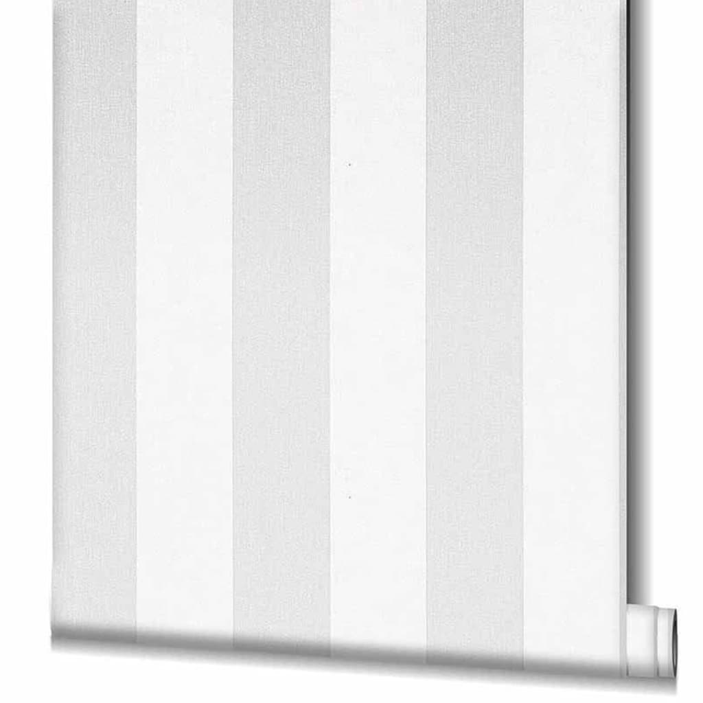 Noordwand Papel de pared Topchic Stripes gris claro y blanco Noordwand