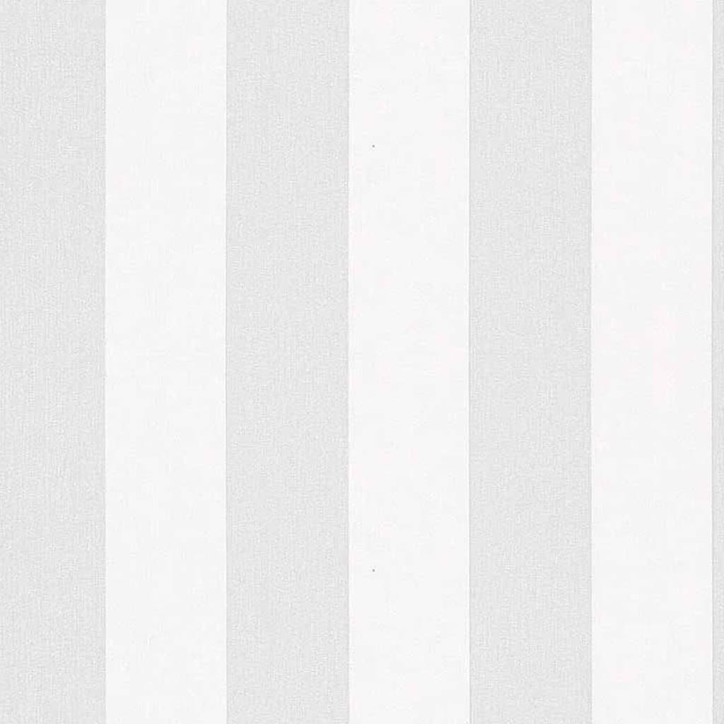 Noordwand Papel de pared Topchic Stripes gris claro y blanco