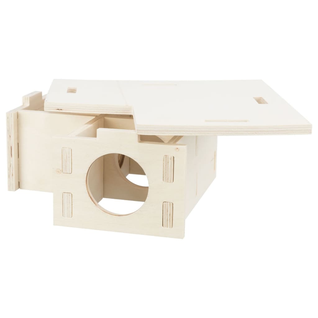 Trxie house for rodents with 3 wooden stays 25x10x25 cm