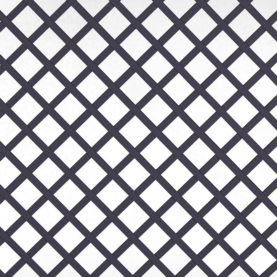 Celosía PVC 48mm Negro - Ideal para Decorar y Separar Ambientes Vetonek