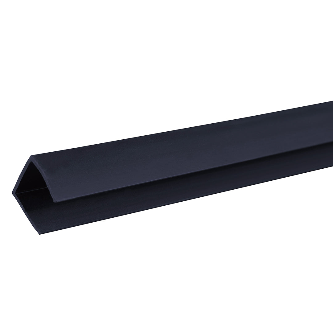 Perfil Remate «U» Celosía PVC Negro - Acabado Profesional Vetonek