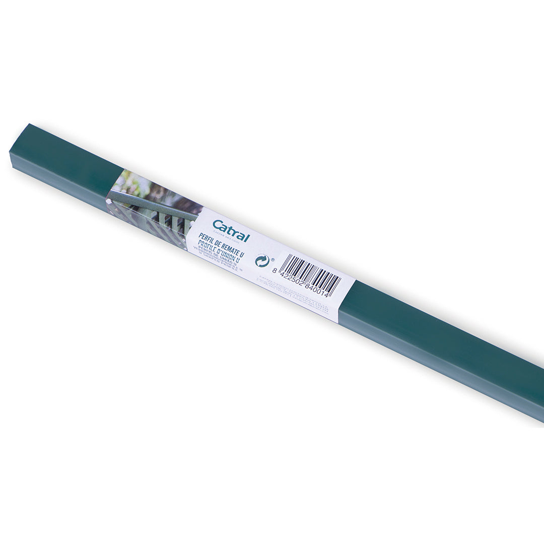 Perfil Remate «U» Celosía PVC Verde - Acabado Profesional Vetonek