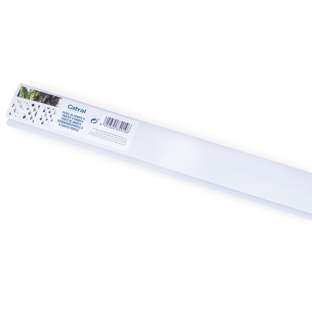Perfil Unión «H» Celosía PVC Blanco - Acabado Profesional Vetonek
