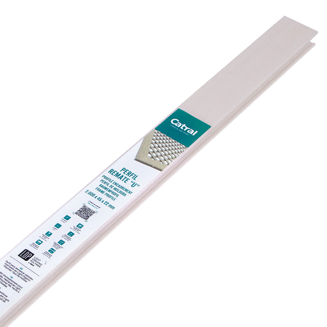 Perfil Remate «U» Celosía Lop Marfil: Resistencia y Estilo Vetonek