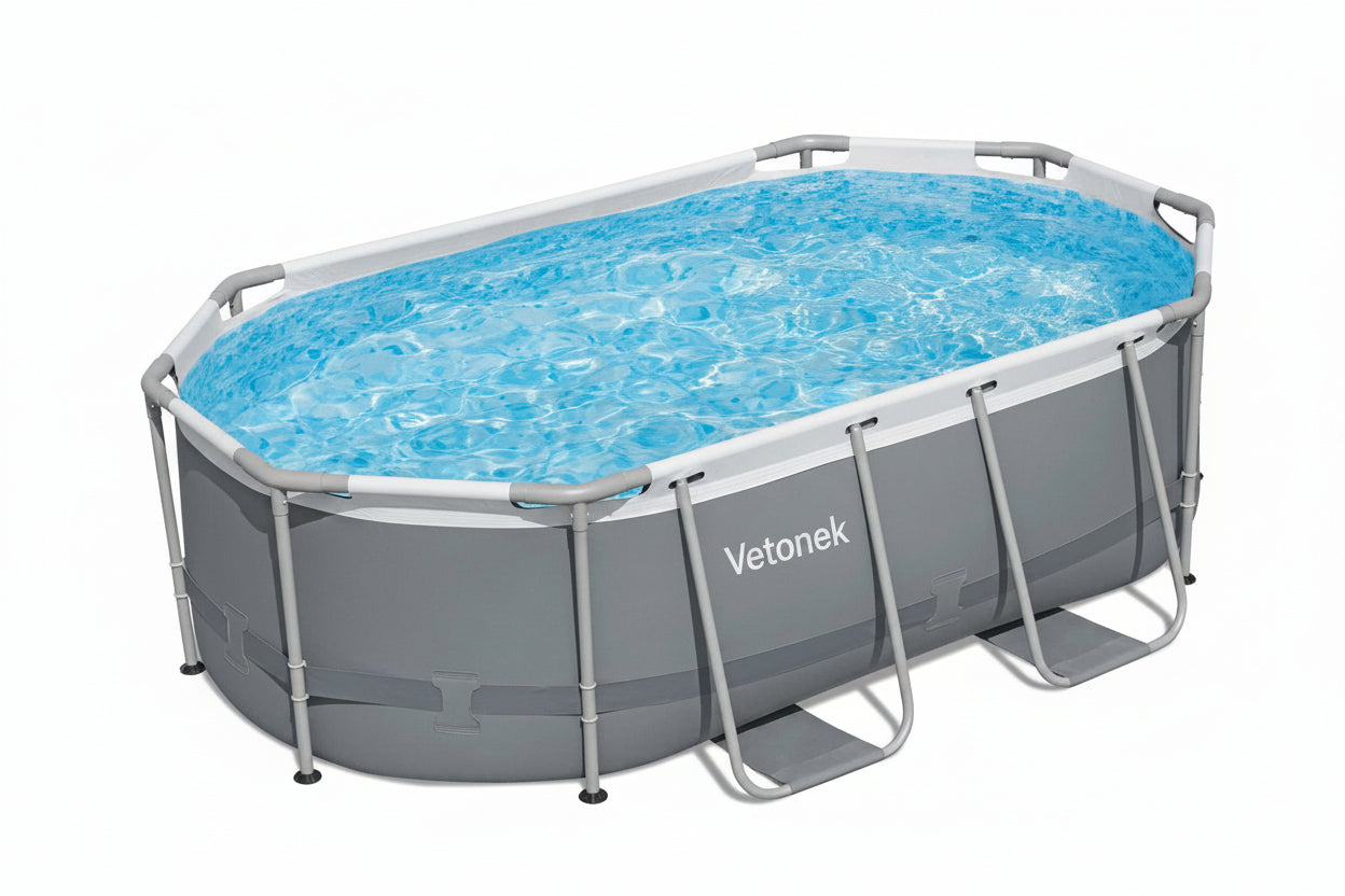 Piscina desmontable tubular Ovalada - Vetonek
