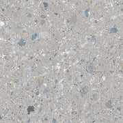 Suelo porcelánico efecto piedra Vetonek Gubbio Decorado Ceniza 59,3x59,3