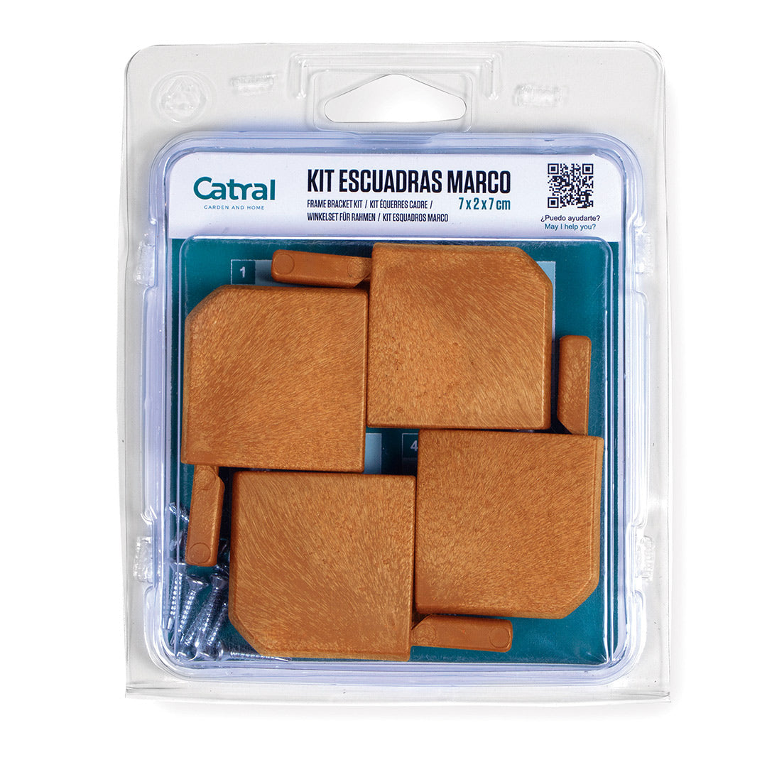 Kit de Escuadras para Marco Marrón - Perfecto para tus Proyectos Vetonek