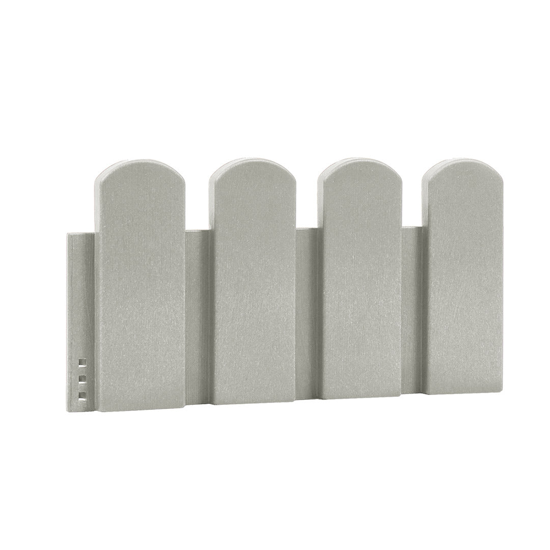 Pack de 5 Bordos Tabla Clickborder LOP Blanco - Ideal para Decorar Jardines Vetonek