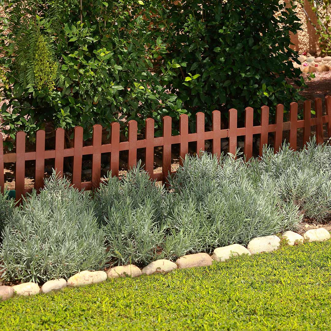 Pack 5 Mini Vallas ClickFence LOP Marrón - Ecológicas y Versátiles Vetonek