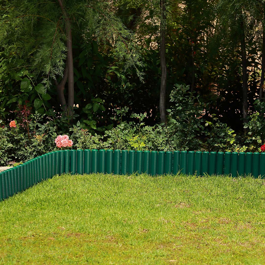 Pack de 5 Bordos Tronco Clickborder LOP Verde - Ideal para Jardines Vetonek
