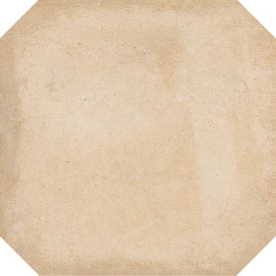 Achteckige Fliese im Ziegeloptik-Effekt Matera Beige 20x20 - Vetonek