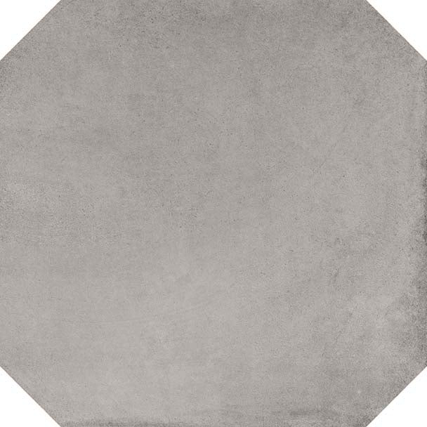 Achteckige Fliese im Ziegeloptik-Effekt Matera Grau 20x20 - Vetonek