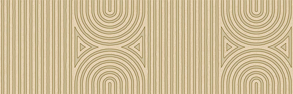 Wandverkleidung in Steinoptik Vetonek Ischia Beige Dekoriert 32x99