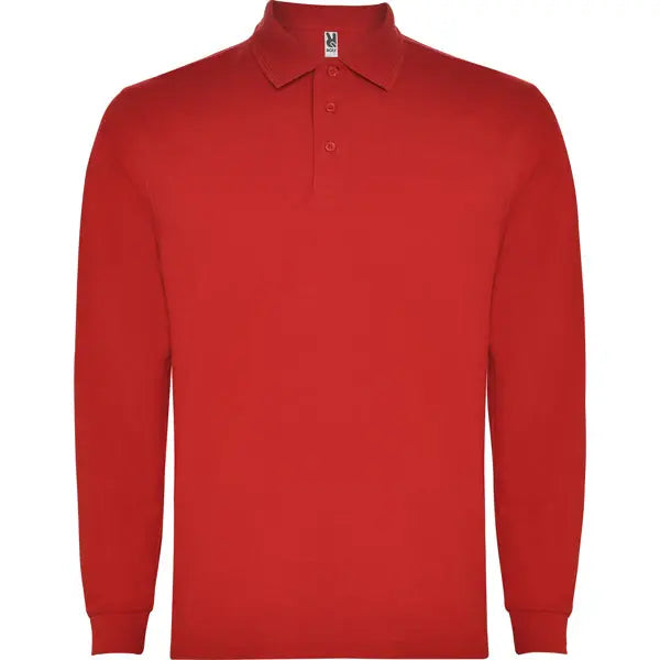 Polo de manga larga, con cuello y bocamangas acanalado, puños canalé 1x1 con elastano y cubrecosturas reforzado en cuello Vetonek Vetonek