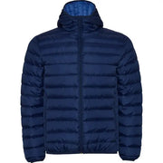 Chaqueta de hombre acolchada con relleno tacto pluma y capucha fija ajustada Vetonek Vetonek