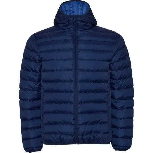 Chaqueta de hombre acolchada con relleno tacto pluma y capucha fija ajustada Vetonek Vetonek