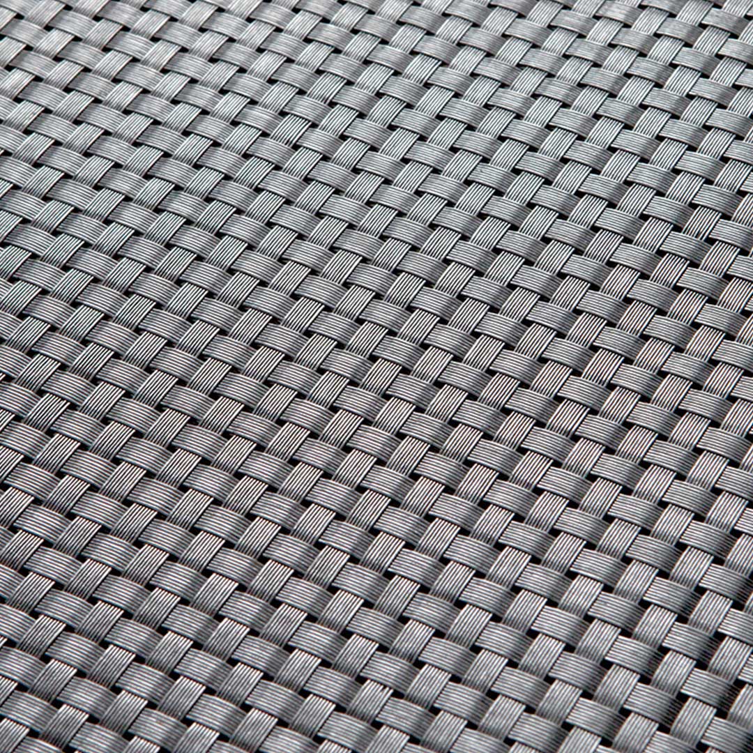 Malla de balcón Rattan Luxe Silver - 830 gr/m² Vetonek