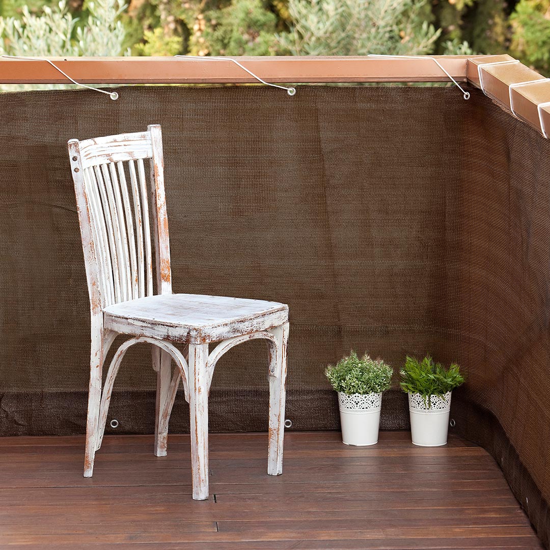 Malla Balcony Easy Brown - Protección y Estilo para Tu Espacio Exterior Vetonek