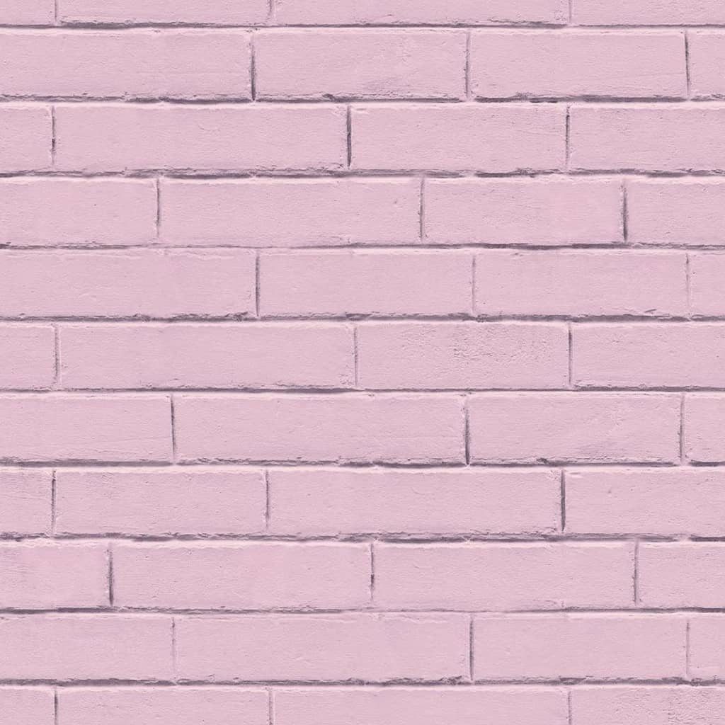 Noordwand Papel de pared Good Vibes Brick Wall rosa Noordwand