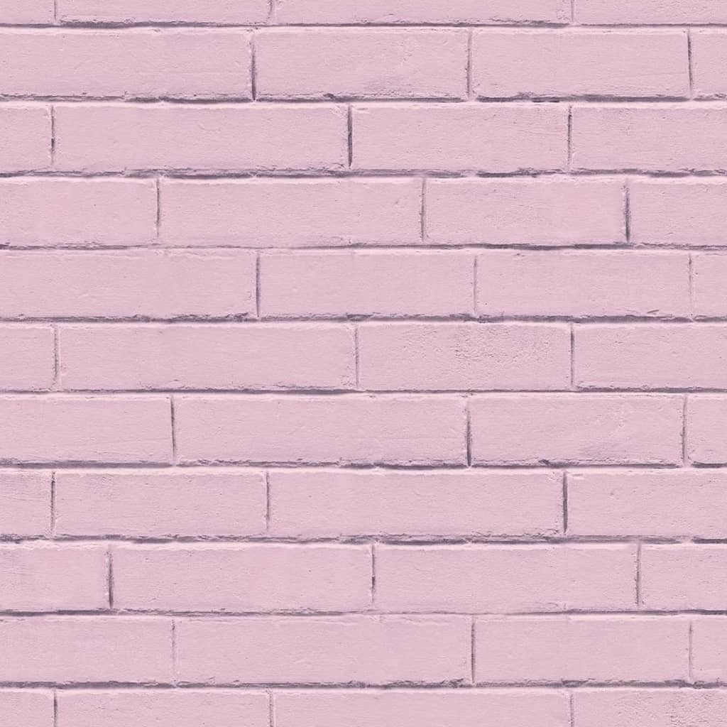 Noordwand Papel de pared Good Vibes Brick Wall rosa Noordwand