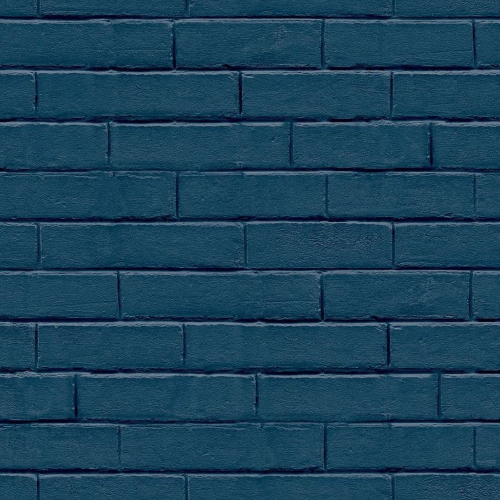 Noordwand Papel de pared Good Vibes Brick Wall azul