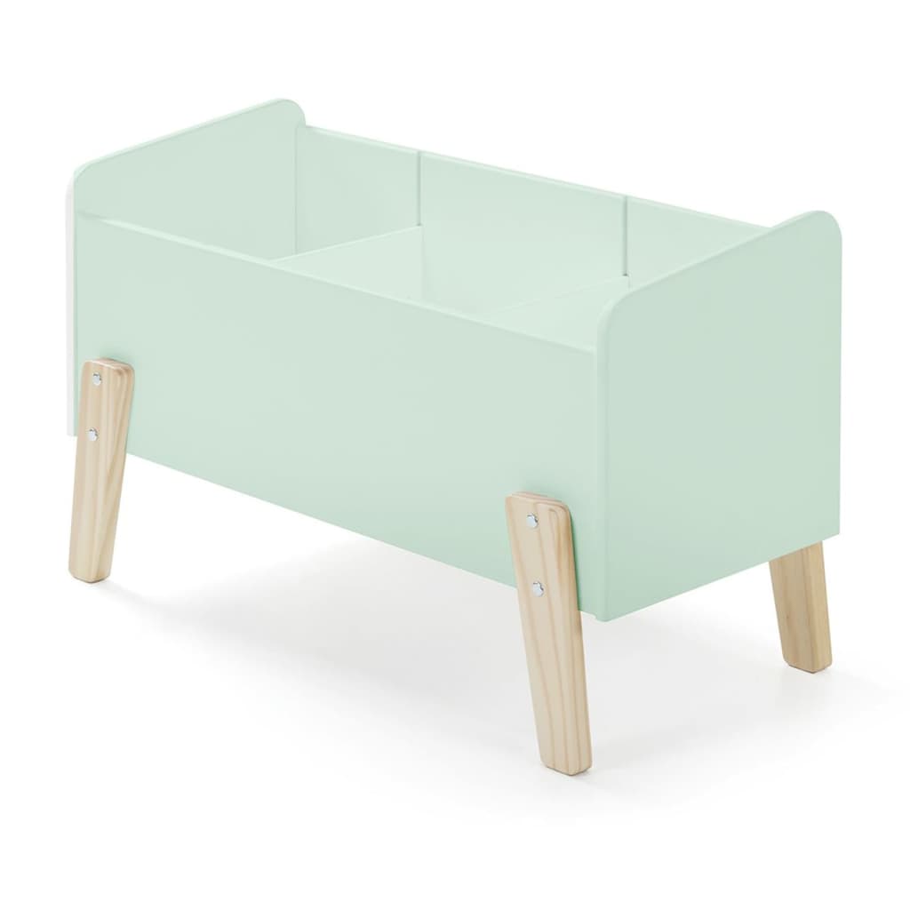 Vipack Caja para juguetes Kiddy madera verde mint