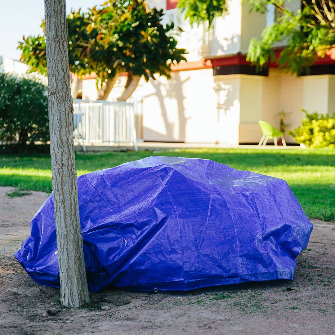 Toldo Reforzado Azul - Protección y Durabilidad Vetonek