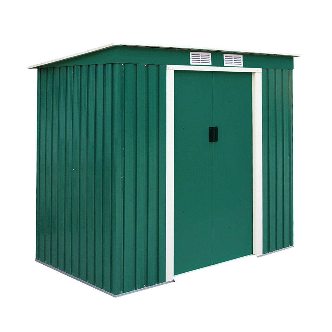 Caseta metálica estándar verde para exterior e interior Vetonek