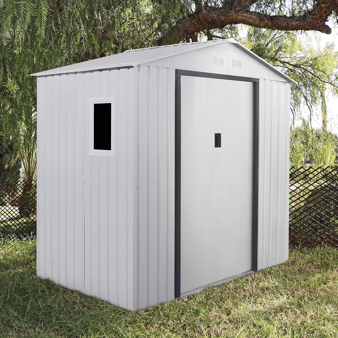 Caseta Metálica High Door Córcega Blanco - Resistencia y Estilo Vetonek