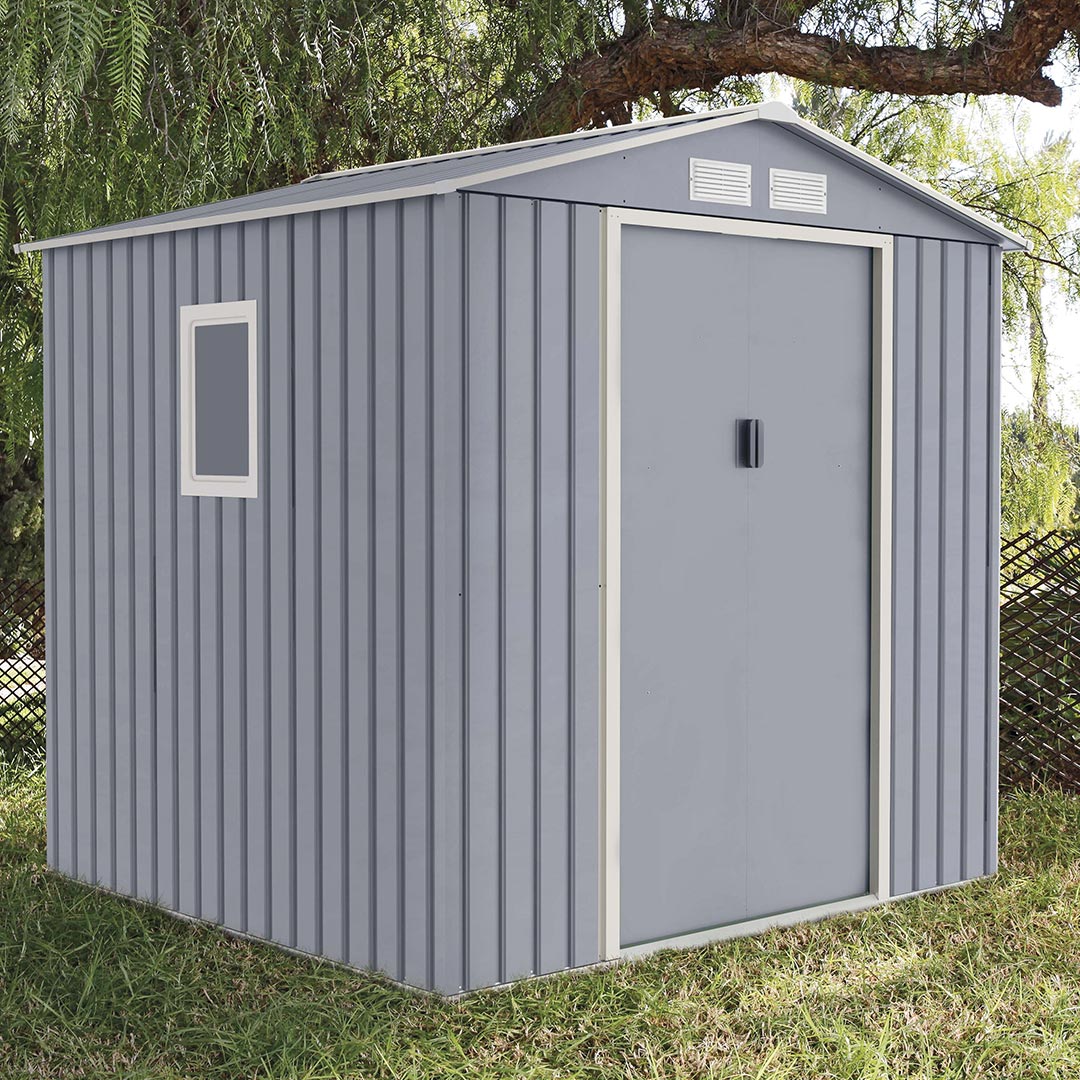 Caseta Metálica High Door Menorca Gris - Amplía Tu Espacio Vetonek