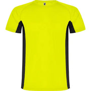 Camiseta técnica combinada con dos tejidos de poliéster, manga corta de estilo ranglán Vetonek Vetonek