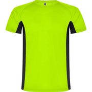 Camiseta técnica combinada con dos tejidos de poliéster, manga corta de estilo ranglán Vetonek Vetonek