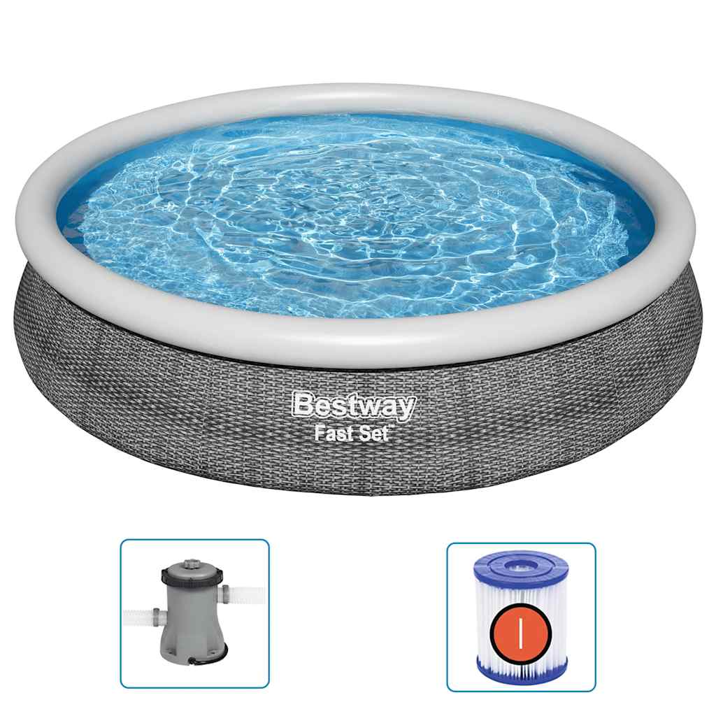 Juego de piscina redondo 366x76 cm
