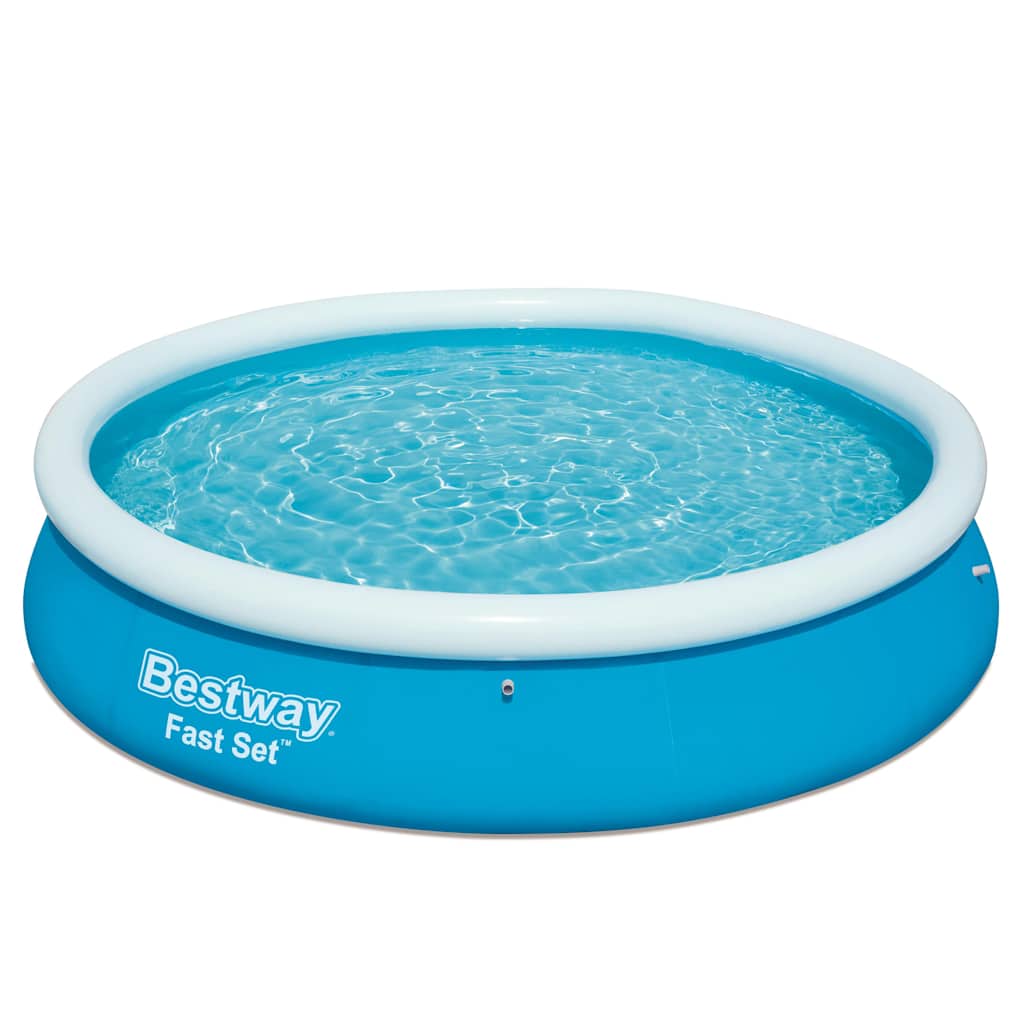 Piscina redonda inflable Fast Set de 366x76 cm ideal para disfrutar en el jardín.