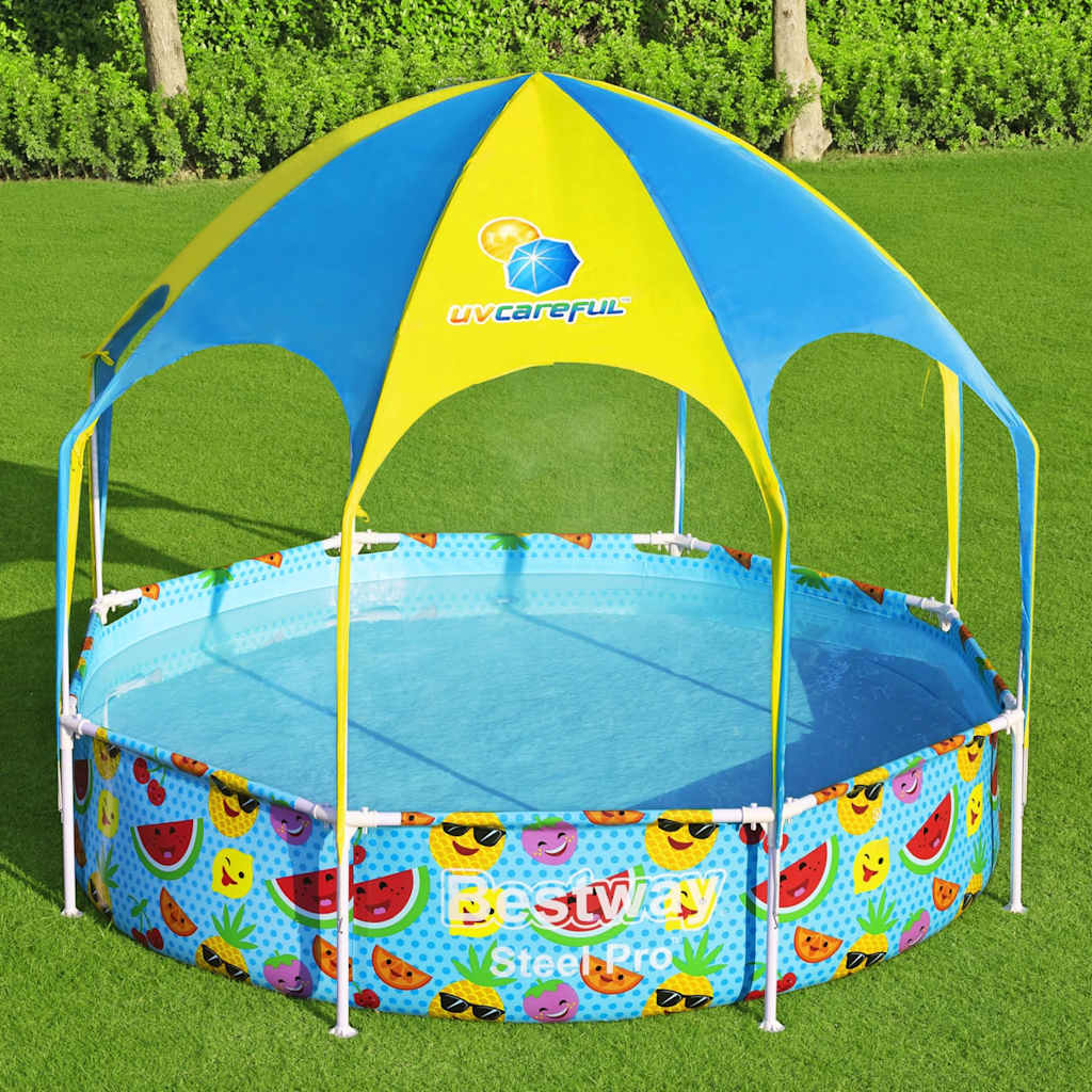 Piscina elevada para niños Steel Pro UV Careful 244x51 cm vidaXL