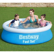 Piscina hinchable fast set redonda azul 183x51 cm v7630 Vetonek
